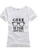 Geek Glasses Nerd Woman Sports T-shirt