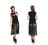 Women T-Shirt Bodycon Punk Tassel Geek Tops