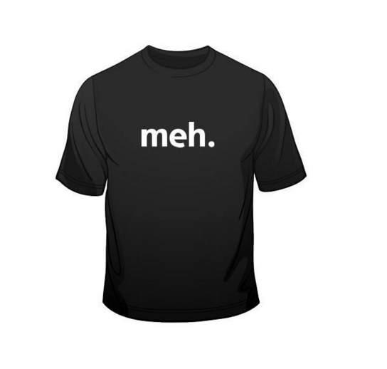 Meh Internet Geek Nerd Funny Hip hop Mens T-Shirt