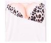 Women T-Shirt Sexy O-Neck Leopard Bra Ladies Geek