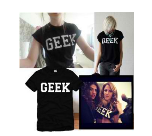 Geek t-shirt short-sleeve top tee cool cheap