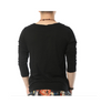 Men T-Shirts Long Sleeve Collar Cotton Geek Fitness